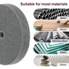 uxcell 3pcs 6" x 1" 180 Grit 5P Nylon Fiber