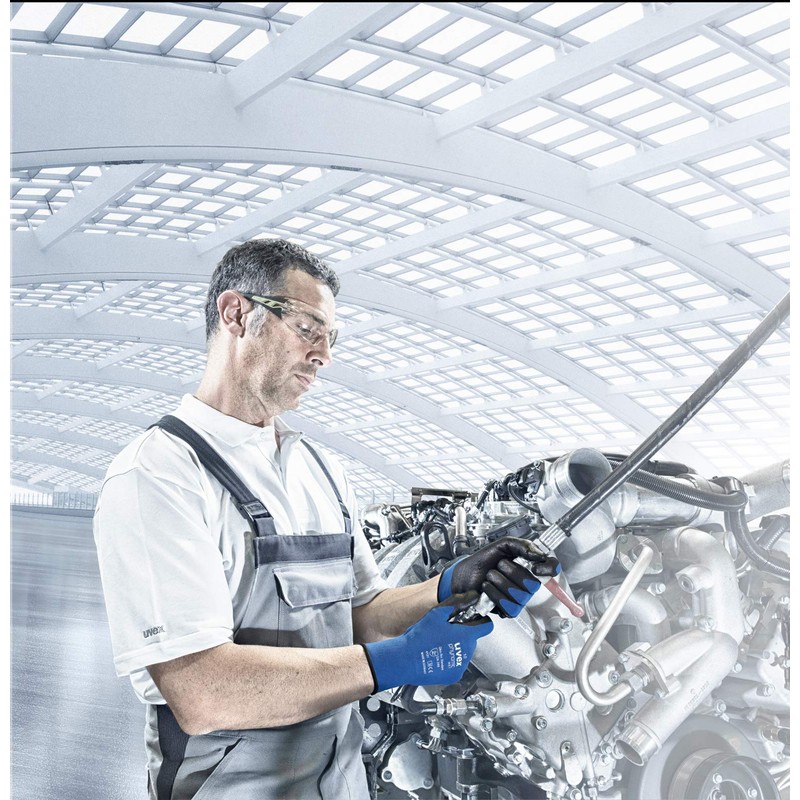 Uvex 60060 Phynomic Wet Glove, Size 10, Blue/Black