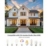 KDG Black Outdoor Waterproof Modern Patio Wall Light Fixtures Set