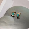 Turquoise Earrings for Women – Western Green Earrings with Genuine