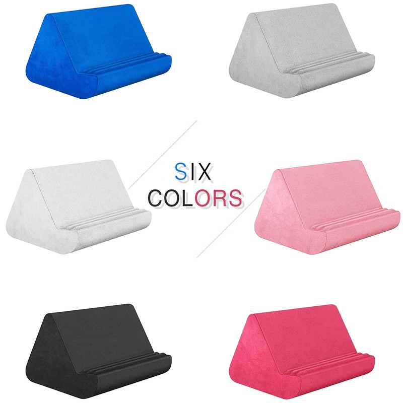 BZVV Soft Tablet Stand Pillow with Pocket,Adjustable 3 Viewing Angle,Lazy