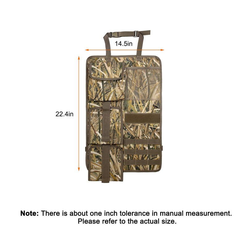 MYDAYS 2 Pack Tactical Seat Back Gun Rack, Camo Front