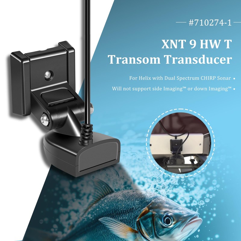 710274-1 XNT 9 HW T Transom Transducer for Humminbird Helix