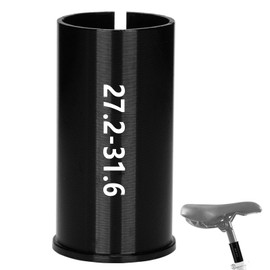 Aluminiumlegierung Fahrrad Sattelstütze Rohradapter, Sattelstütze Rohr Adapter, Aluminiumlegierung Sattelstützen Reduzierhülsen für Mountainbike Rennrad MTB (Schwarz-27.2 I.D-31.6 O.D)