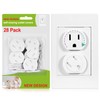 Outlet Covers (28 Pack) Self-Closing Child Proof Socket Covers 3-Prong