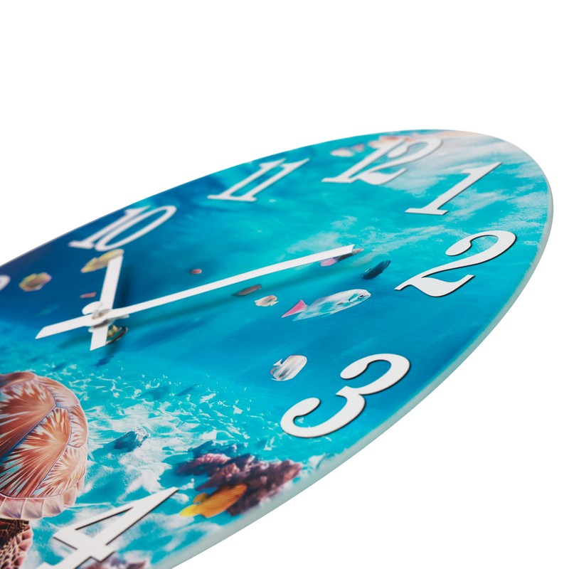 Yoiolclc Outdoor Clock Waterproof Ocean Nautical Wall Clocks for Patio