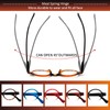 JOSCHOO 5 Pack Retro Round Reading Glasses Mini Small Comfortable