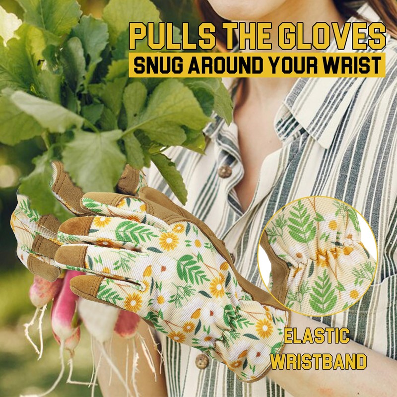 AIGEVTURE Womens Work Gloves Gardening Gloves Working Grip Glove for