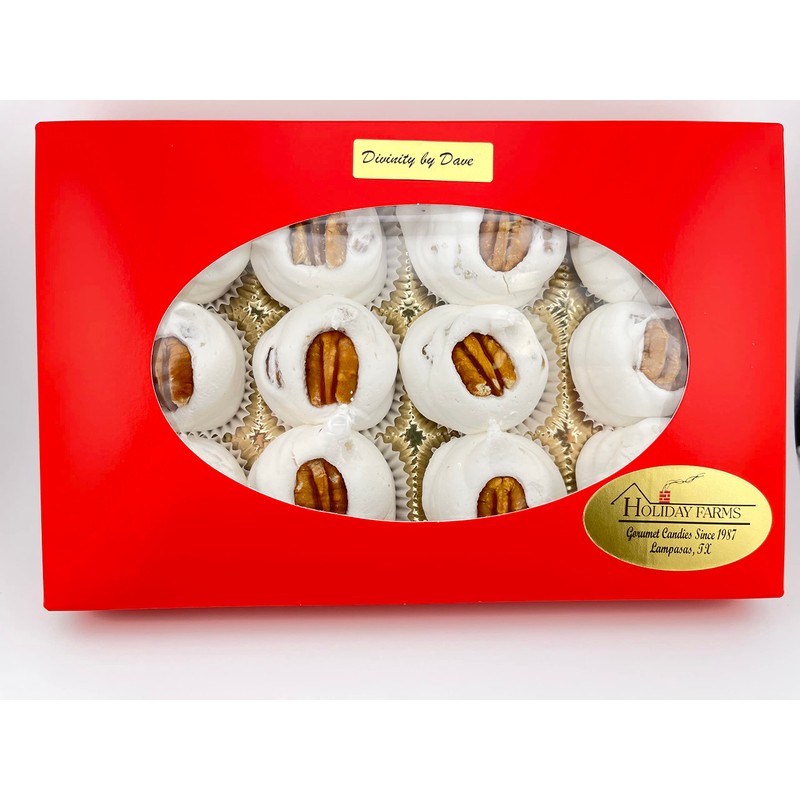 12 Piece Divinity Gift Box (With Pecans) Old Fashioned Divinity,
