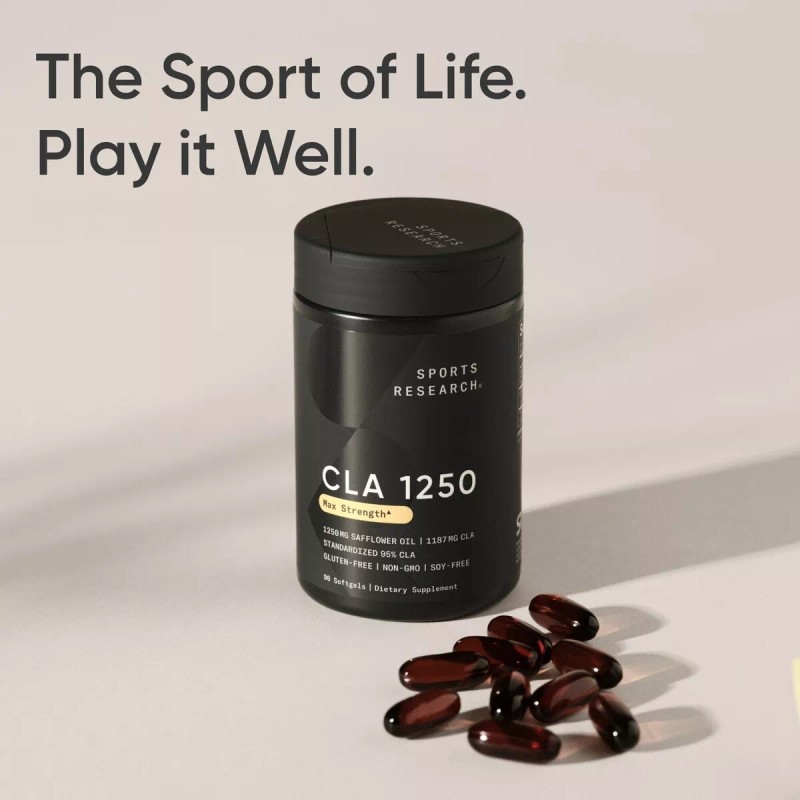 CLA 1250mg Active Conjugated Linoleic Acid, Soy & Gluten Free