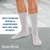 SMARTKNIT Seamless Boot Socks for Hiking and Work (Grey, Small)