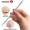 Blackhead Remover Comedone Squeezer Set, elloLife Blackhead Remover with Stainless