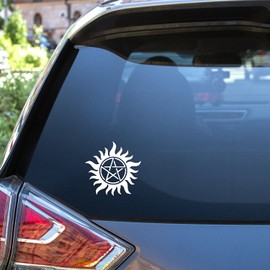 Sun Sticker Car for Motorcycle Skateboard Case Notebook 10 cm Pack of 2