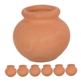 CORHAD 7pcs Mini Terracotta Flower Pots Clay Planting Pots for Succulents for Office Desks Windowsills and Spaces Cute and Versatile Planters