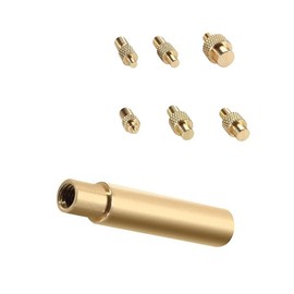Heat Set Insert Tips for Sizes M2 M2.5 M3 M4 M5 M6 1/4 Inch M8, Universal 936 Soldering Iron Head Heat Set Insert Tip for 3D Filament Printer Parts,Easy to Use