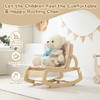 3-in-1 Baby Bouncer Adjustable Wooden Rocker Chair, Ergonomic Design Baby