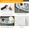 Hibbent 2 Pack Universal Front Mount Toilet Handle Tank Flush