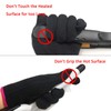 2 Lessmon Hair Styling Professional Heat Resistant Gloves, Black