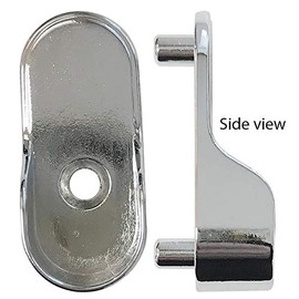 Knape & Vogt 881 CHR Oval Tubing Flange-Chrome, Chrome