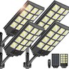 5000W Solar Street Lights Outdoor Commercial, 6500K Wide Angle Motion