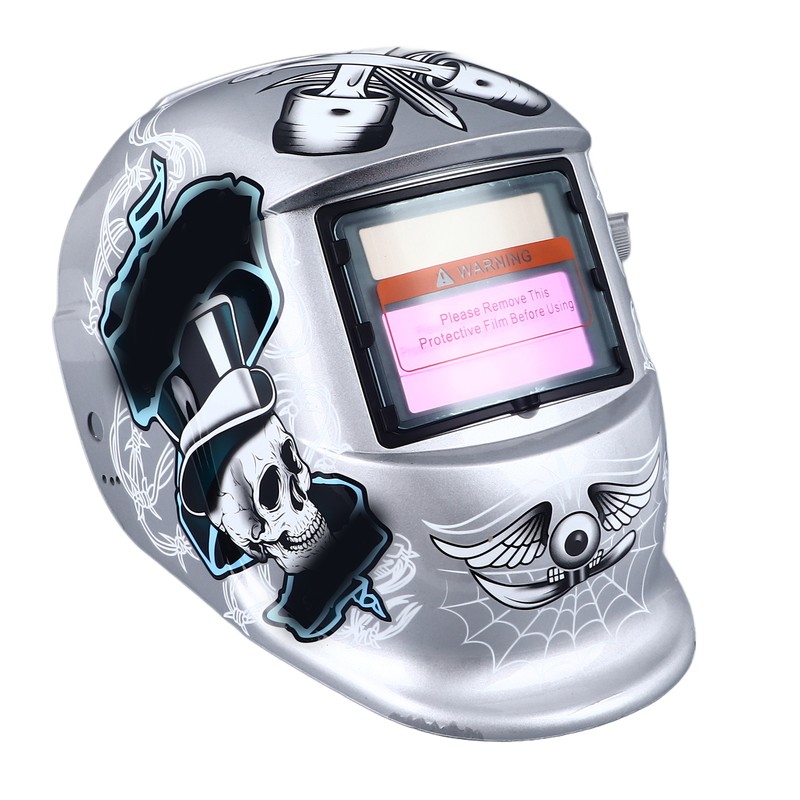 Auto Darkening Welding Helmet 93x43mm Large View Screen 2 Sensors