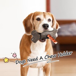 Cosell Bully Stick Holder for Dogs, Safety Chew Holder for Medium/Large Dogs, Easy to Clean&Use Yak Chew Holder, Suitable for Various Bully Sticks