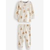 NEXT Snuggle 3 Pack 100% Cotton Pyjamas, Blue/Ecru Baby Bear