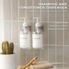 MAISONOVO Shampoo Dispenser Drill Free Shower Soap Dispenser Wall Mount