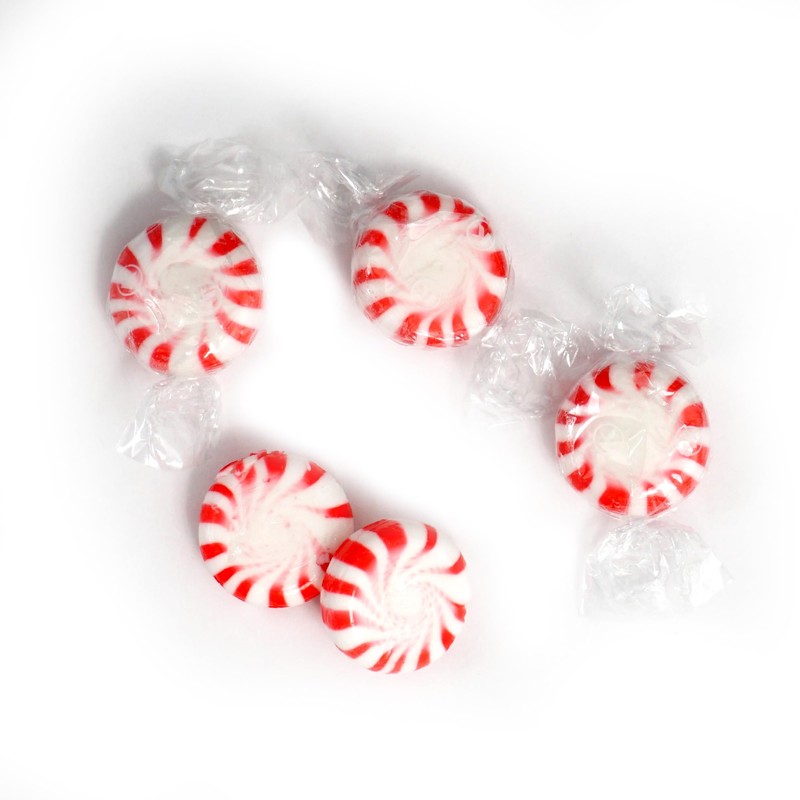 Starlight Peppermint Candy, 5 Pound Bulk Candy (Approx. 375 pcs.),