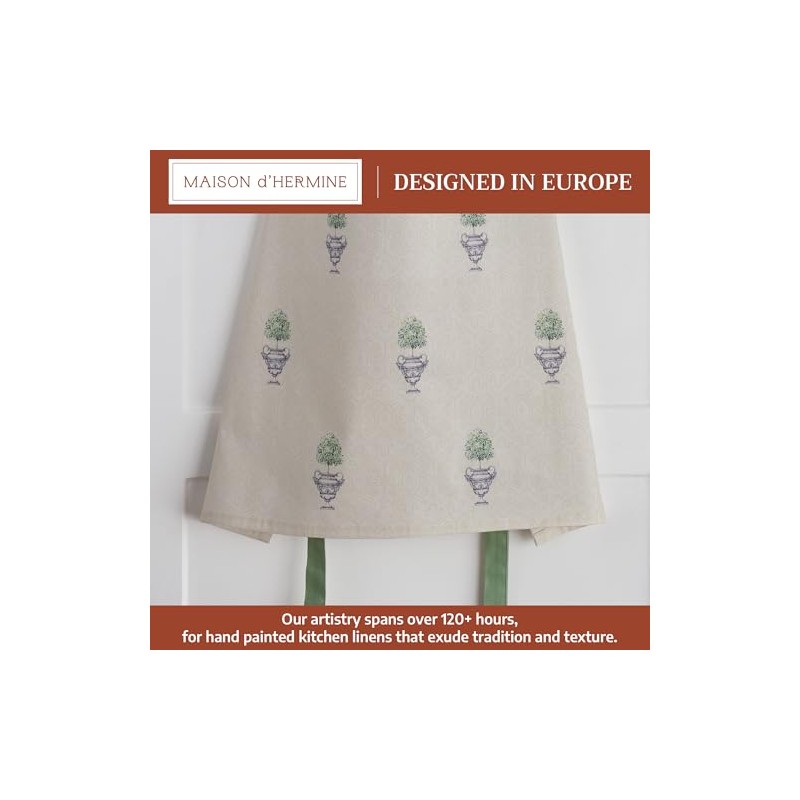 Maison d' Hermine Jardin du Roy 100% Cotton Apron with