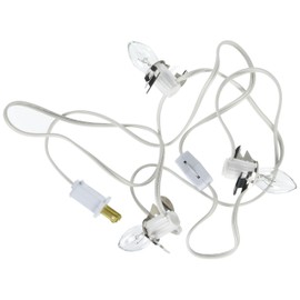 Darice White, Accessory Cord with 3 Lights, 6 Feet, 6401
