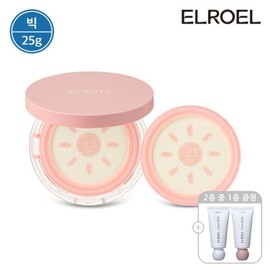 ELOEL 빅 엘로엘 피치 핑크 톤업 팡팡 빅 선쿠션 25g 본품1+리필1+크레마 핸드크림 Big L.O.L Peach Pink Tone-up Pang Pang Big Sun Cushion 25g (1 Refill + Creama Hand Cream)