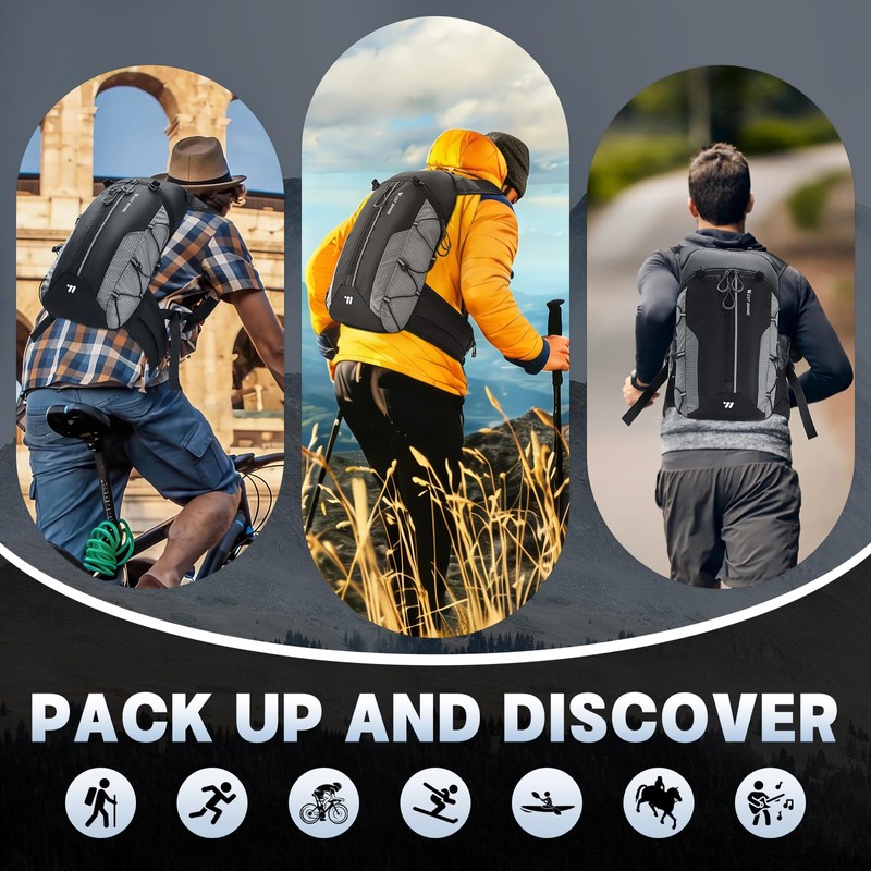 Hydration Backpack - Lightweight Water Backpack with 2L Water Bladder,