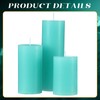 Shihanee Set of 3 Pillar Candles and 3 Glass Cylinder