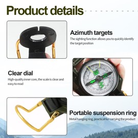 kodivenj Compass,Navigation Compass,Vintage Brass Compass with Luminous Display