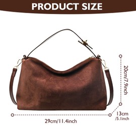 Amexo Handbag Women's Small Hobo Bag Elegant Shoulder Bag Y2K Shoulder Bag for Women PU Leather Shoulder Bag Women's Small Handbags with Zip Cool Things for Teenage Girls, black