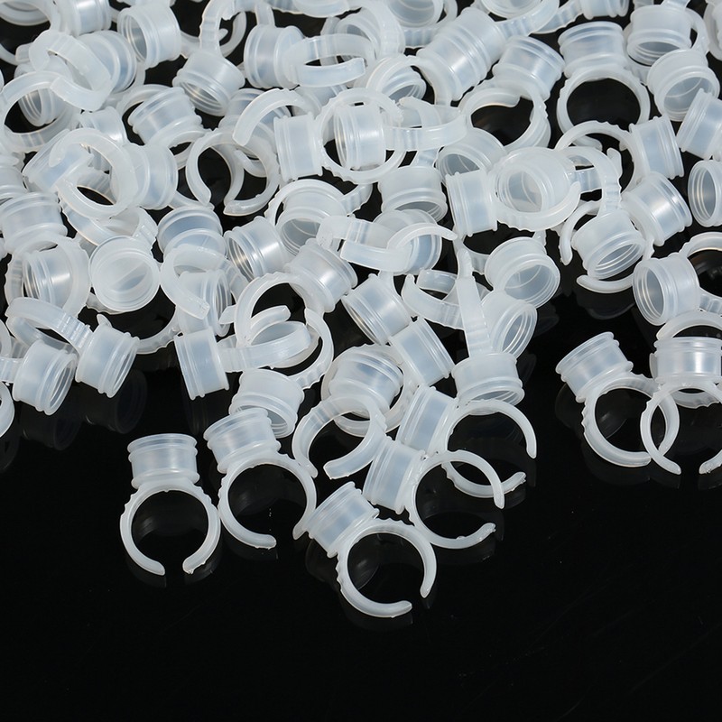 Disposable Eyebrow Tattoo Ink Rings Pigments Holder Container Cup Medium