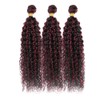 Luxvogue 14 16 18 inch Burgundy P1B/99J Jerry Curly Human