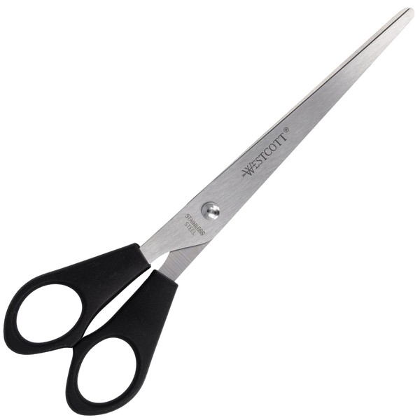 Westcott Scissors 7 Inch (17.8 cm) Black Left-Handed Office Scissors