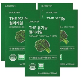 Dr. Rootem Organic Curly Kale Powder 100% Freeze-Dried Powder 15 Packets (5) / 닥터루템 유기농 컬리케일 분말 100% 동결건조 가루 15포 5개