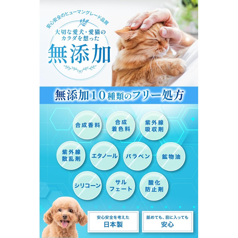 PETLINKMORE Bath Shampoo, 16.2 fl oz (490 ml), Dogs, Cats,
