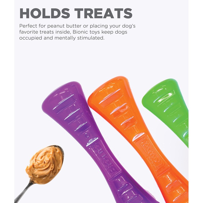 Bionic Dog Stick Toy, Orange, Small, 0.18 kg