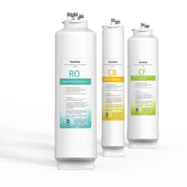 PF WaterWorks Innova Complete Replacement Filter Set, 1 x PF9991 CF Filter, 1 x PF9992 RO Filter and 1 x PF9993 CB Filter, Replacement for PF9990 Innova Reverse Osmosis System
