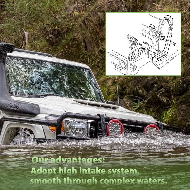 SCITOO Intake Snorkel Kit for 1992-1999 for Jeep for Wrangler