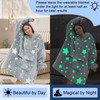 Fiosnow Glow in the Dark Star Blanket Hoodies for Women