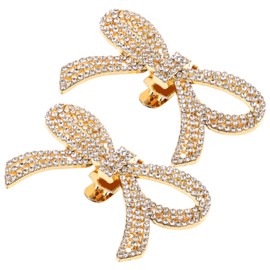 Holibanna - 1 par de dijes para zapatos de diamantes de imitación, pinzas para zapatos de diamantes de imitación, hebillas para de decoración, 6.00X4.00X1.00CM, Cuero sintético Diamantes de