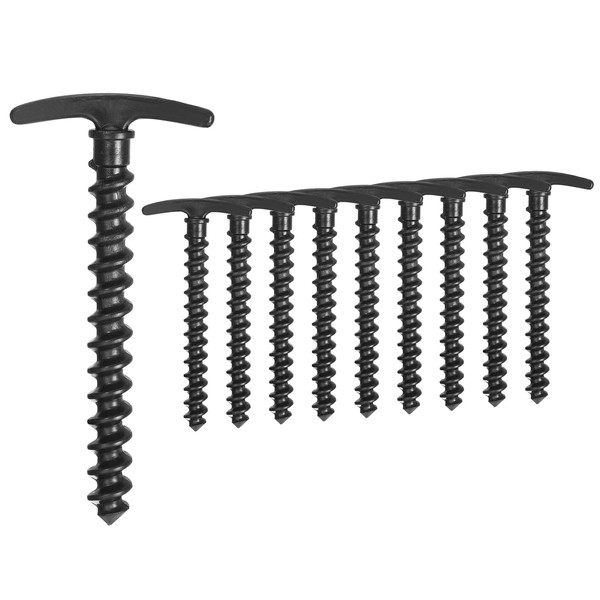 sourcing map Tarp Stakes, 20Pcs 5.7 Inch - Plastic Beach