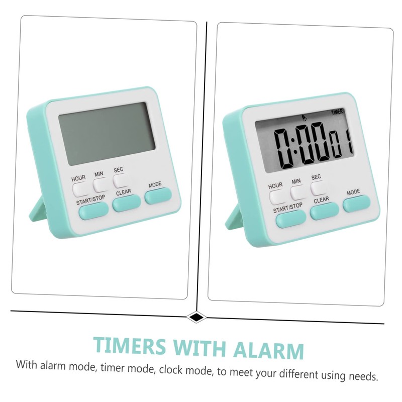 Ciieeo Digital Kitchen Timer with Alarm Clock Modes Silent Portable