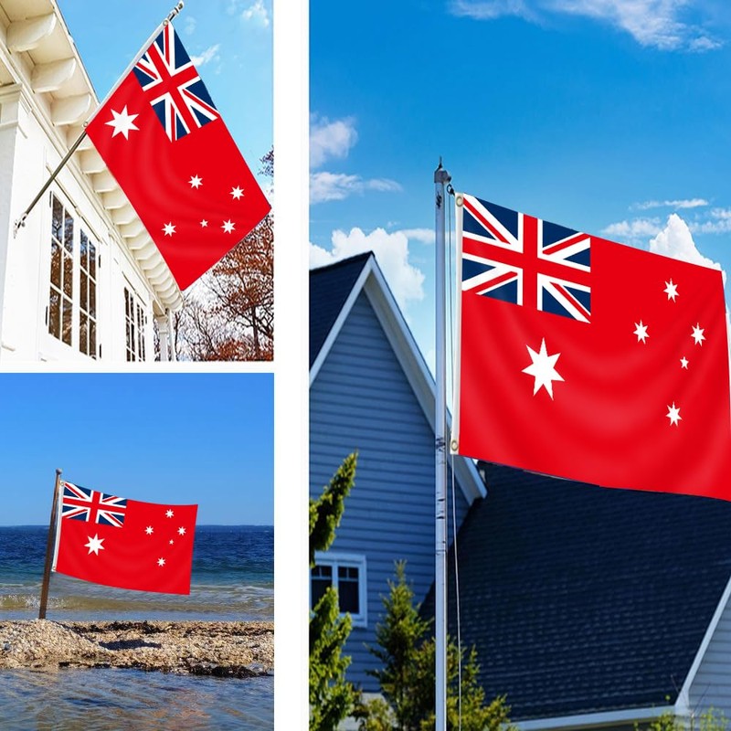 3×5 FT Large Australia Red Ensign Flag, 90×150 CM Big