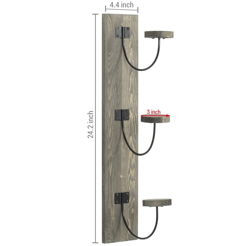 MyGift Wall Mounted Black Metal Wire Vertical Hat Rack with